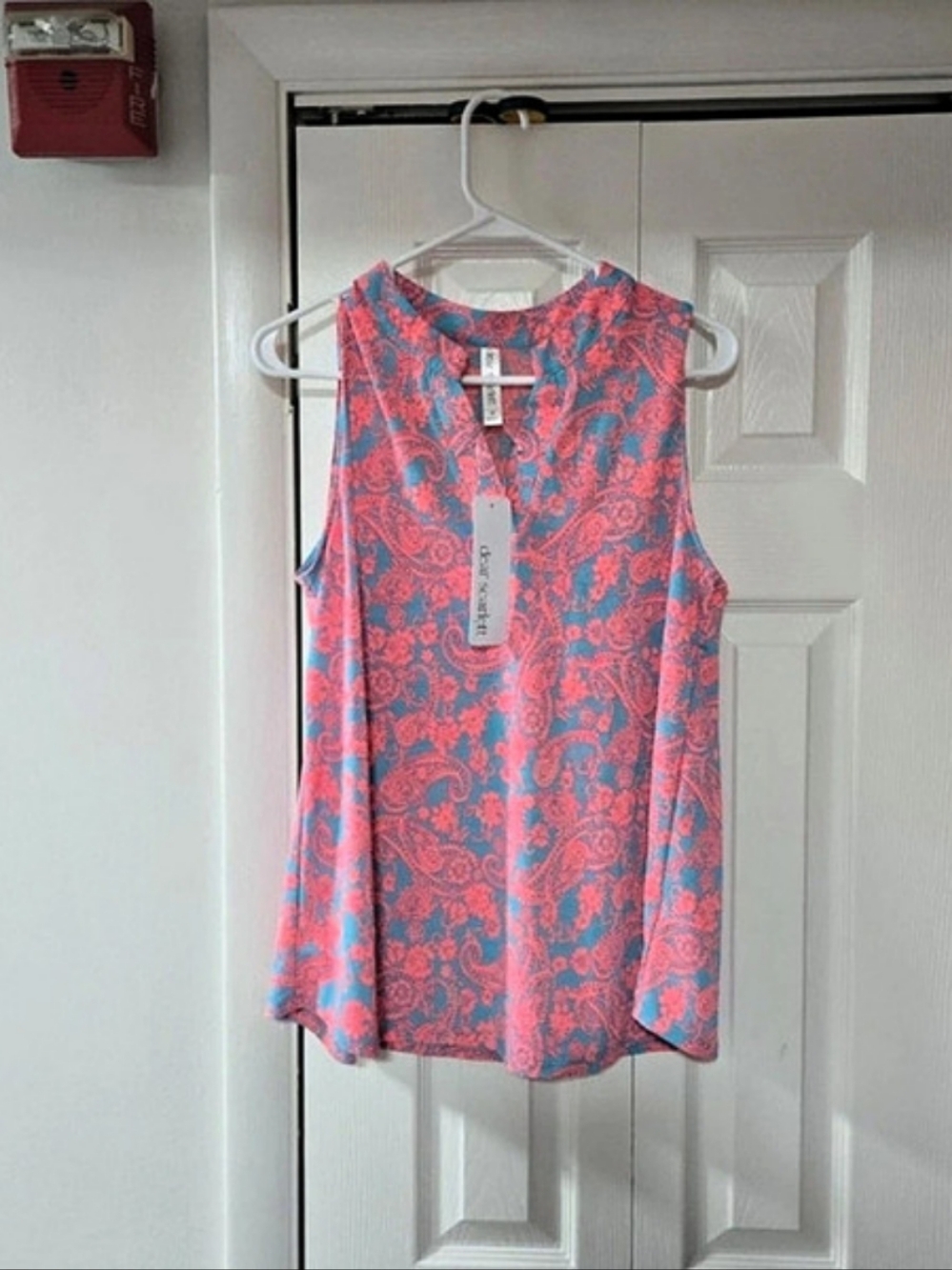Dear Scarlett Lizzy Tank Top in Pink & Blue